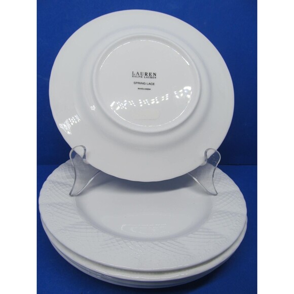 Lauren Ralph Lauren Spring Lace 7.5" Bread & Butter Plates Bundle of 5 Pristine - Picture 4 of 13